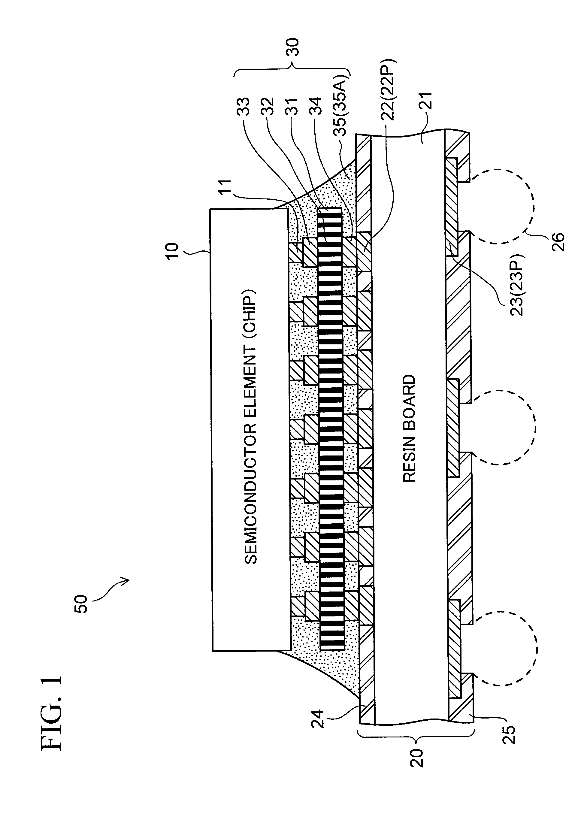 Electronic component mounted structure