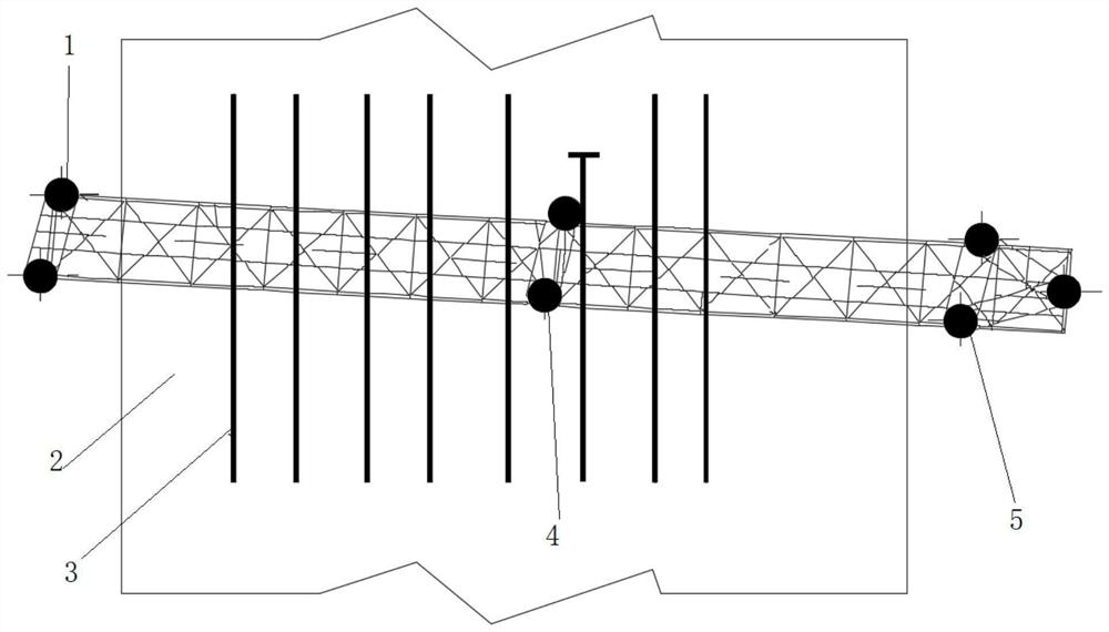 Large vestibule spanning type installation method