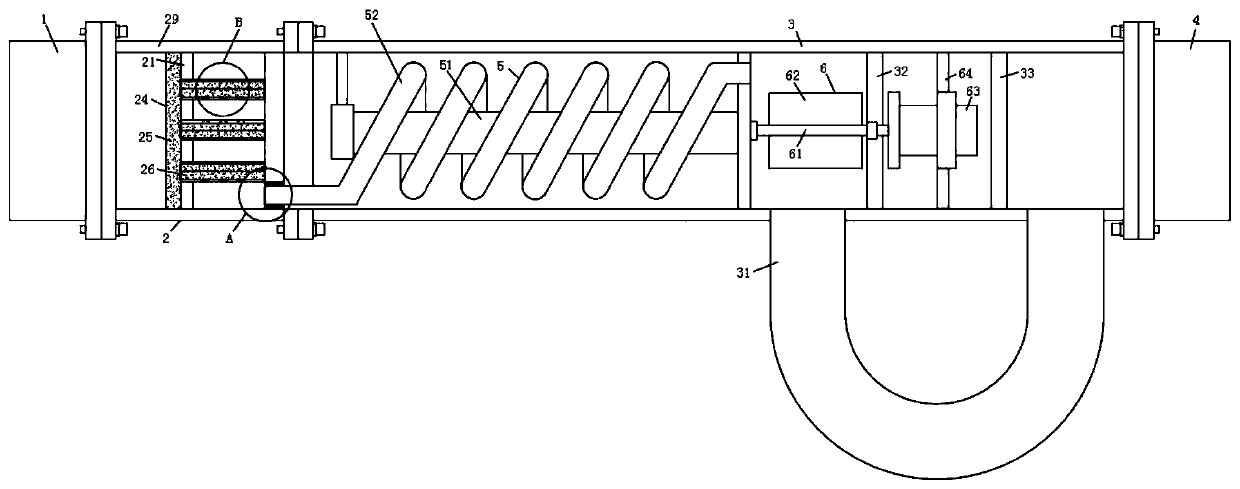 Ultraviolet disinfection device for circulating water of central air conditioners