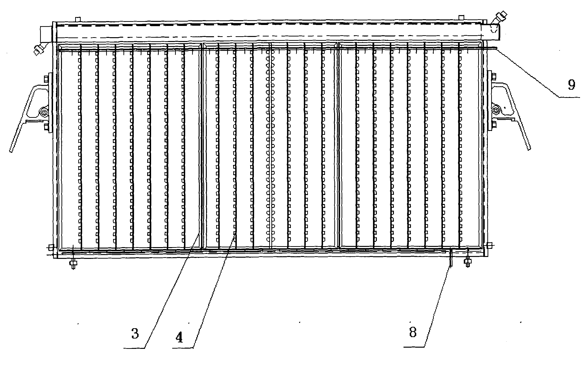 Diffusion electrode alkali producing device