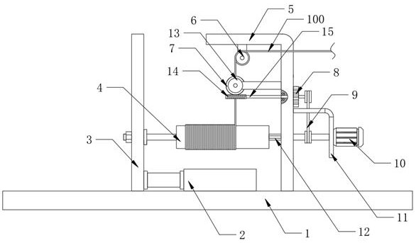 Winding equipment with decontamination function for metal wire drawing process