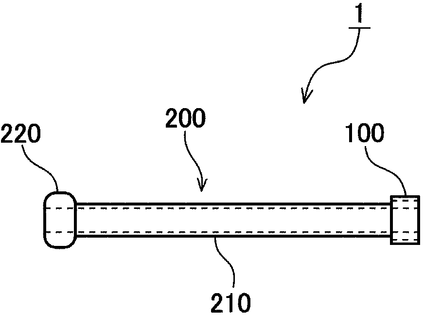 Clip for nasal intubation device and nasal intubation device set provided with said clip