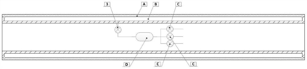 Attitude control method of underwater vehicle based on air film drag reduction technology