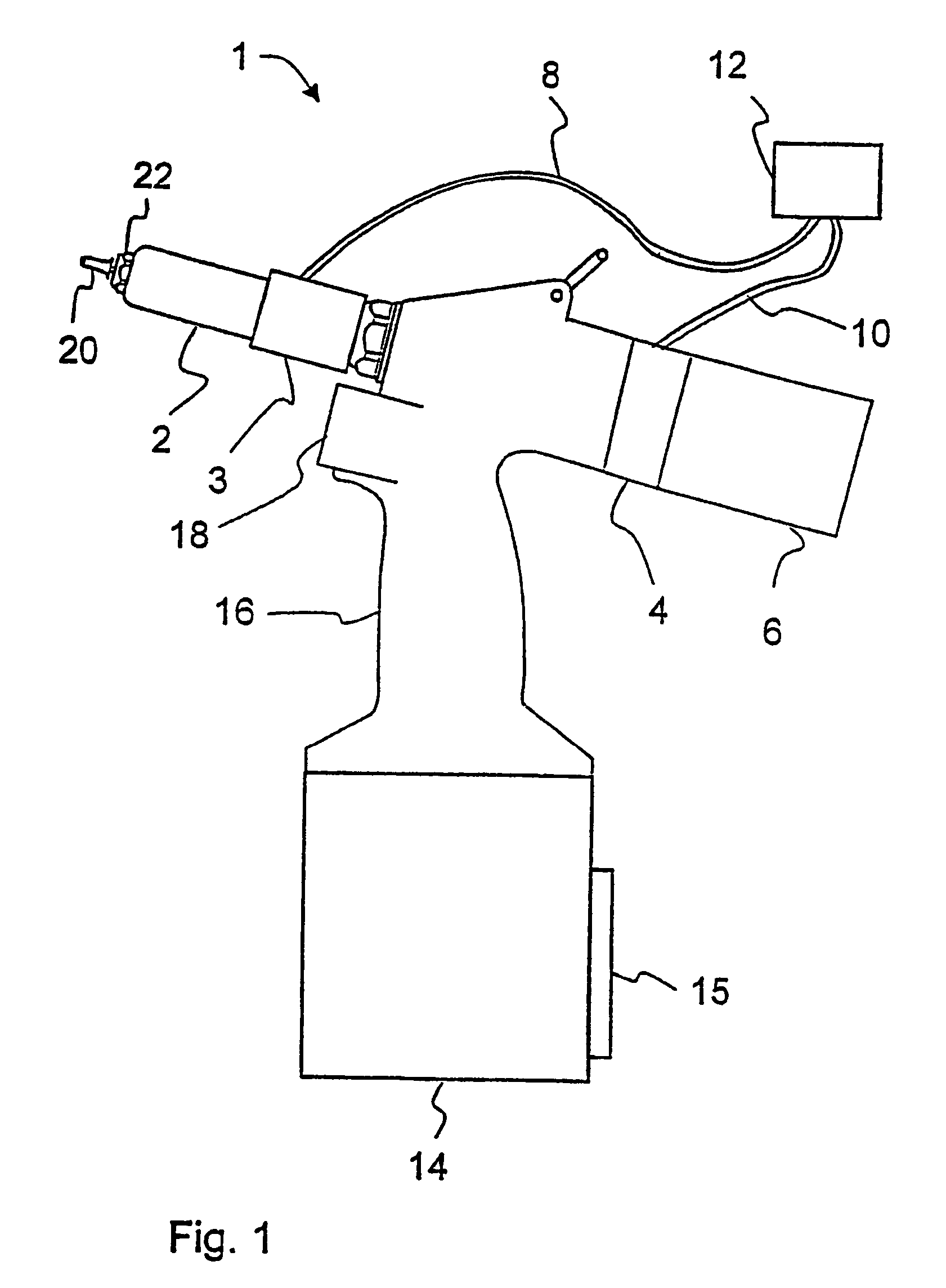 Placing tool with means for controlling placing processes