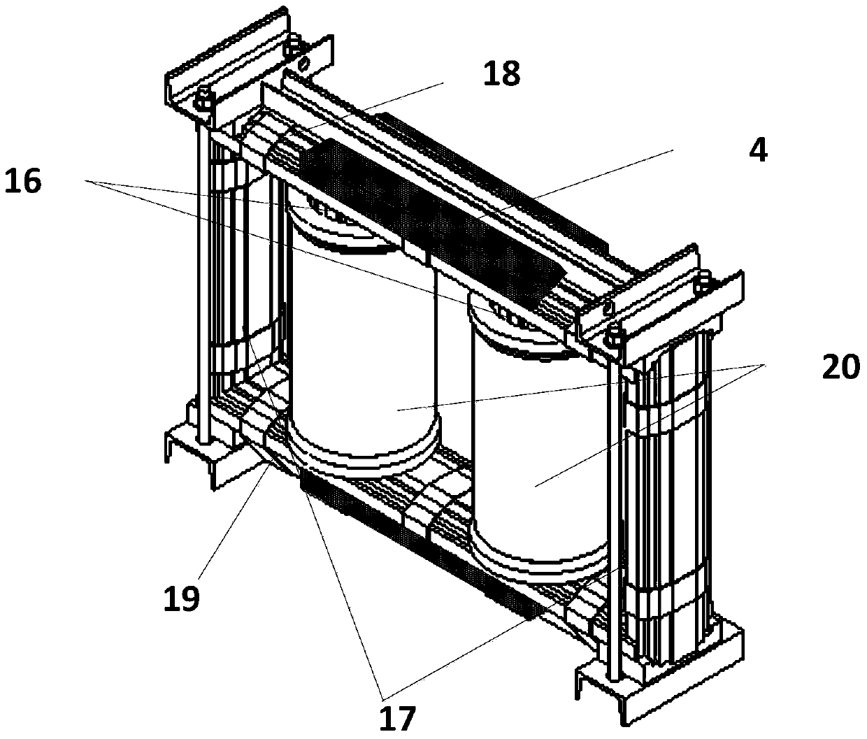 System and method for detecting magnetic properties of silicon steel sheet iron core for power transformer