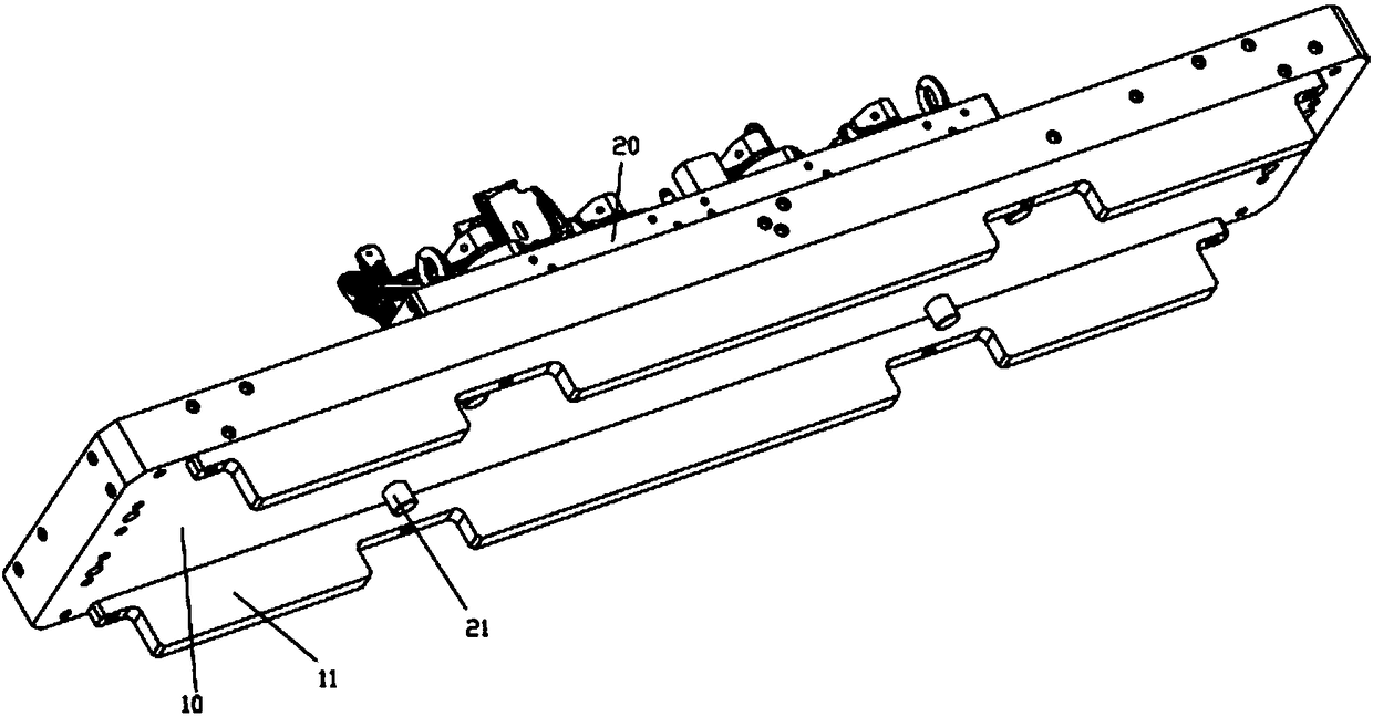 Clamp transformation mechanism for large machine tool