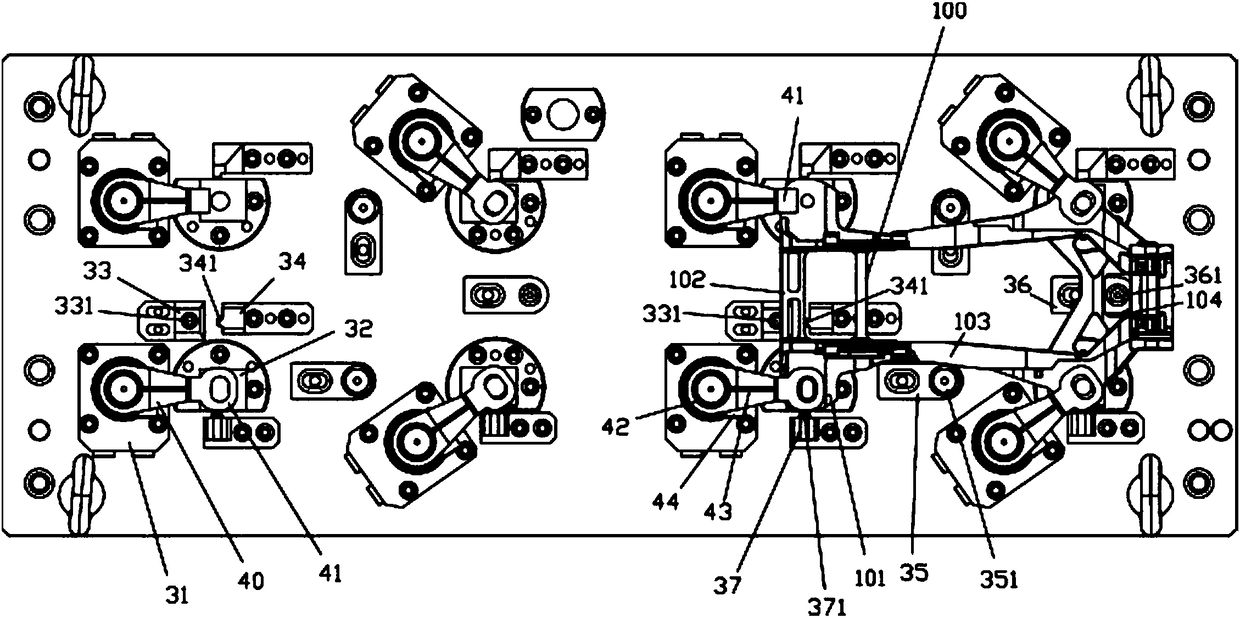 Clamp transformation mechanism for large machine tool