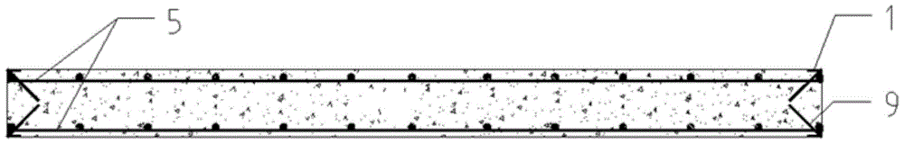 A high-strength walkway slab for temporary roads