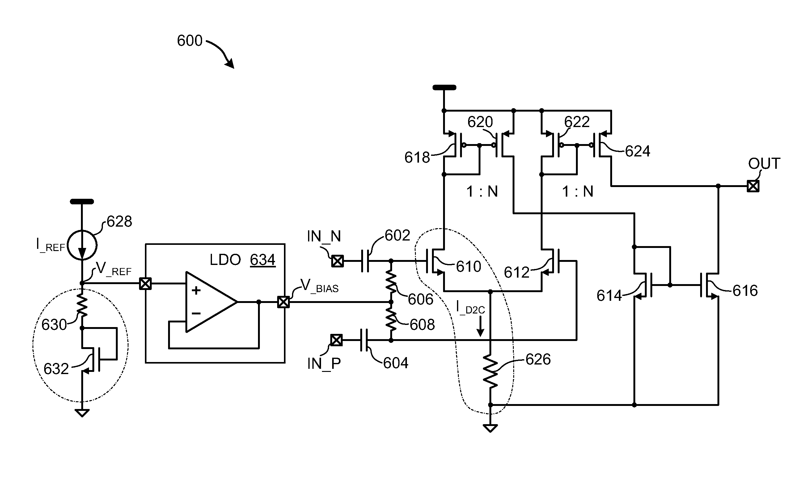 Low Power Bias Compensation Scheme Utilizing A Resistor Bias