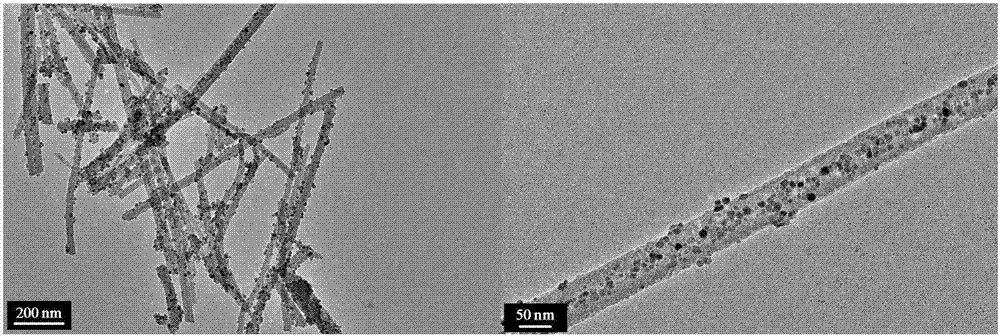 Novel ferroferric oxide nano-particle and silicon oxide nano-fiber compounded Fenton-like catalyst and preparation method thereof