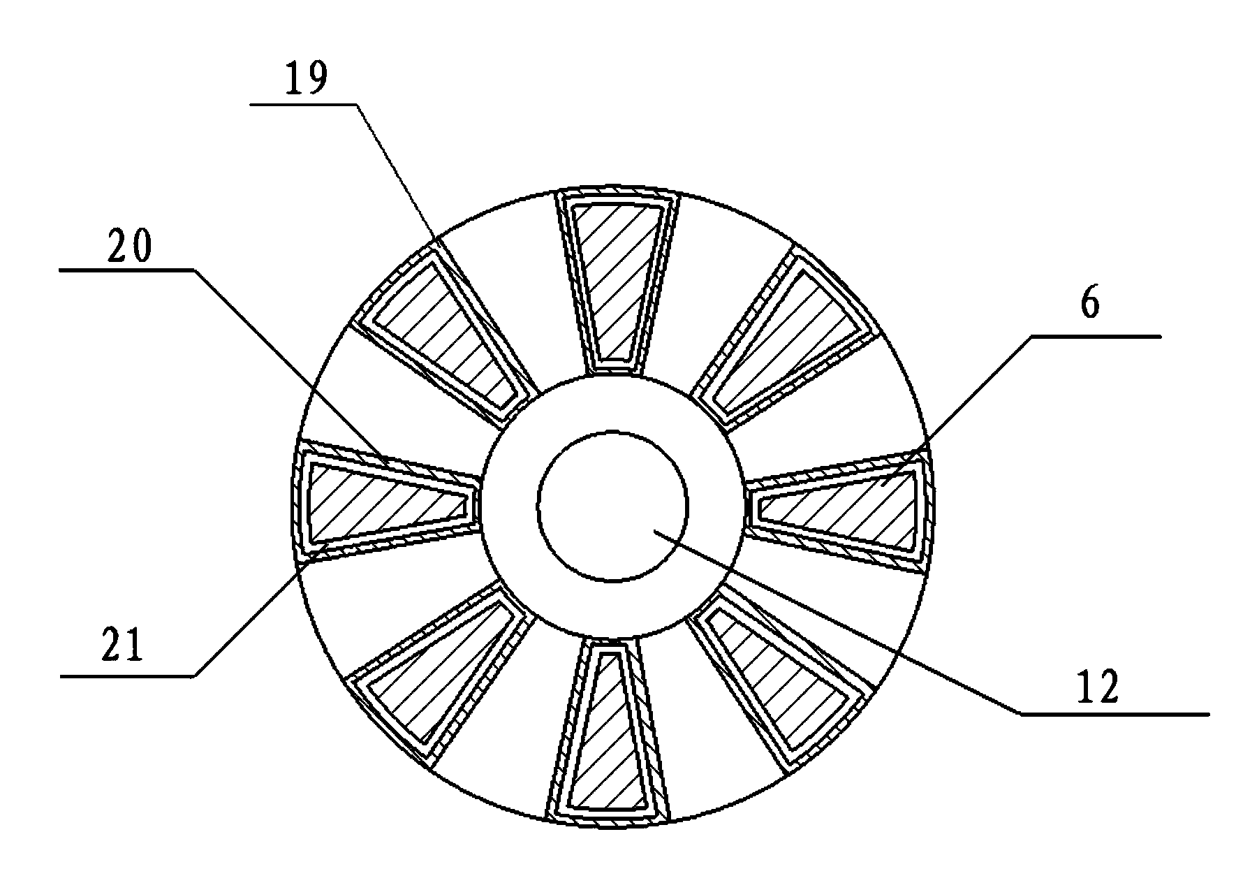 Drill bit capable of enabling well wall to be ceramic