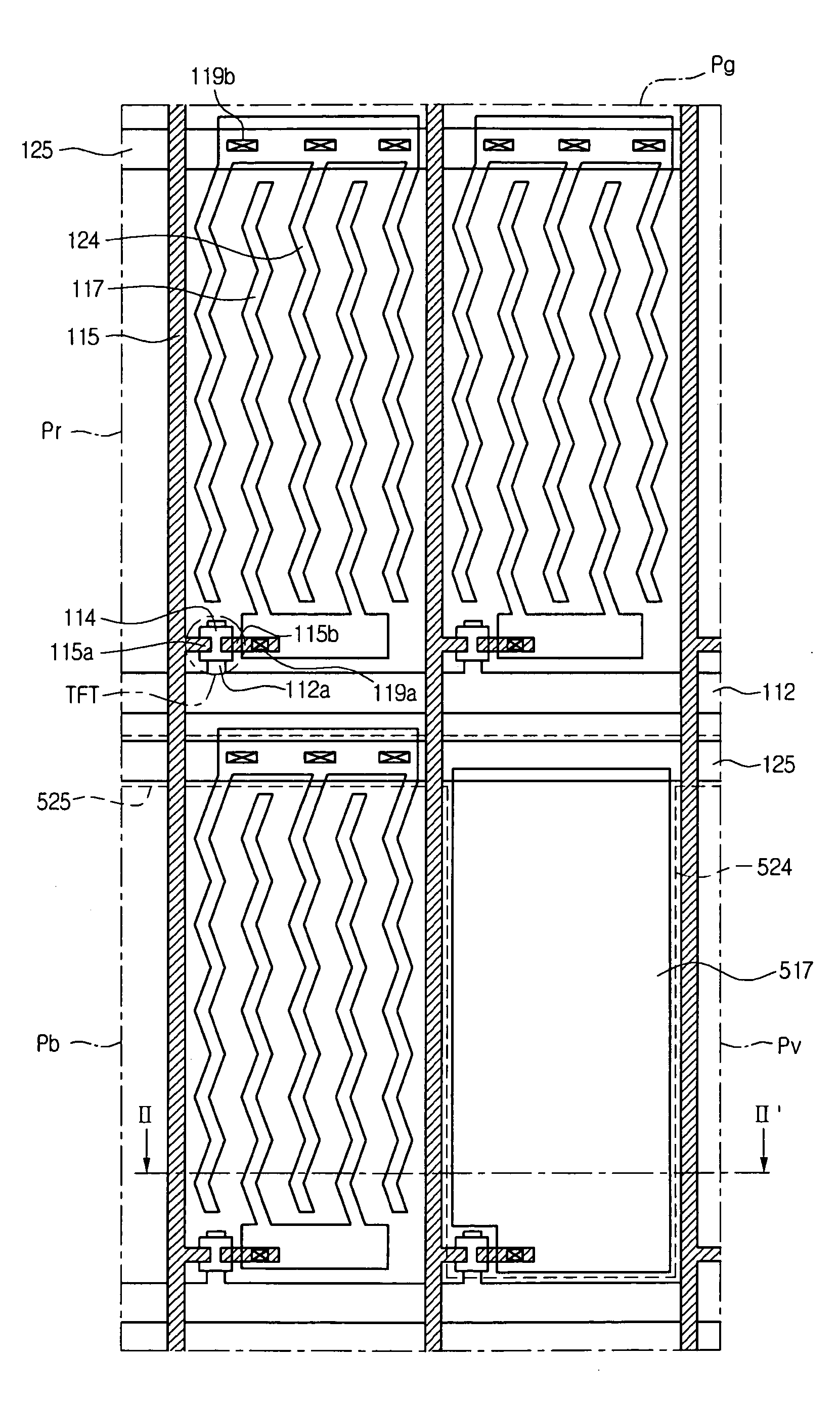 In-plane switching mode liquid crystal display device with adjustable viewing angle and method of fabricating the same