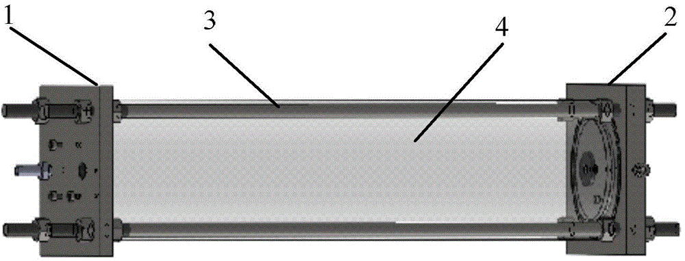 Long-path optical absorption cell adjustable in optical path