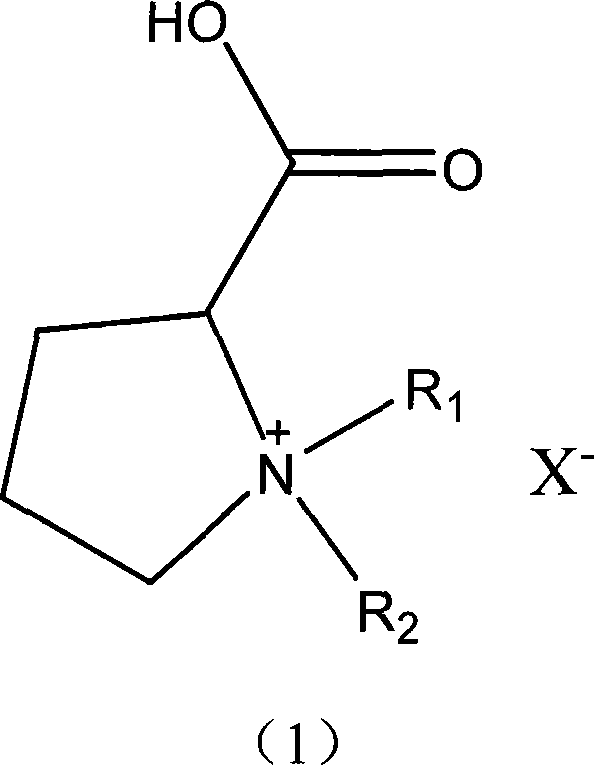 Compound of containing cation radical of L ¿C proline, preparation method, and application