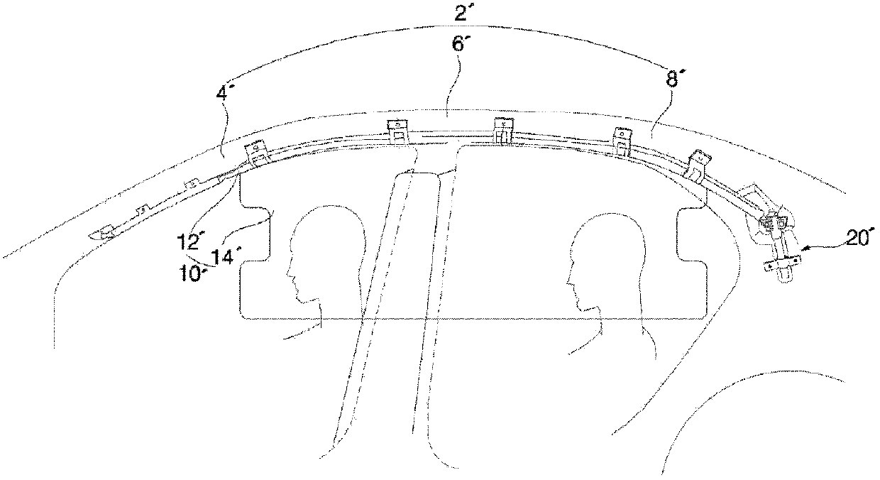 Anti-twist device for vehicle curtain airbags