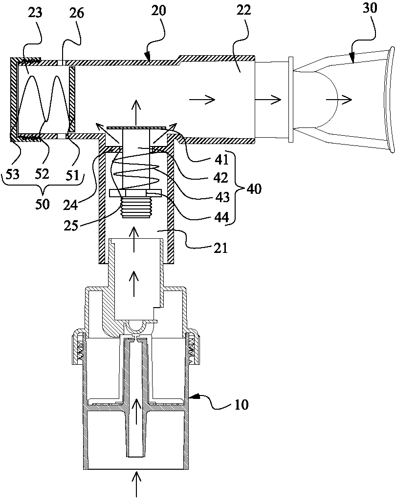 Device for bi-phase forming of exogenous positive end-expiratory pressure through oxygen driven inhalation