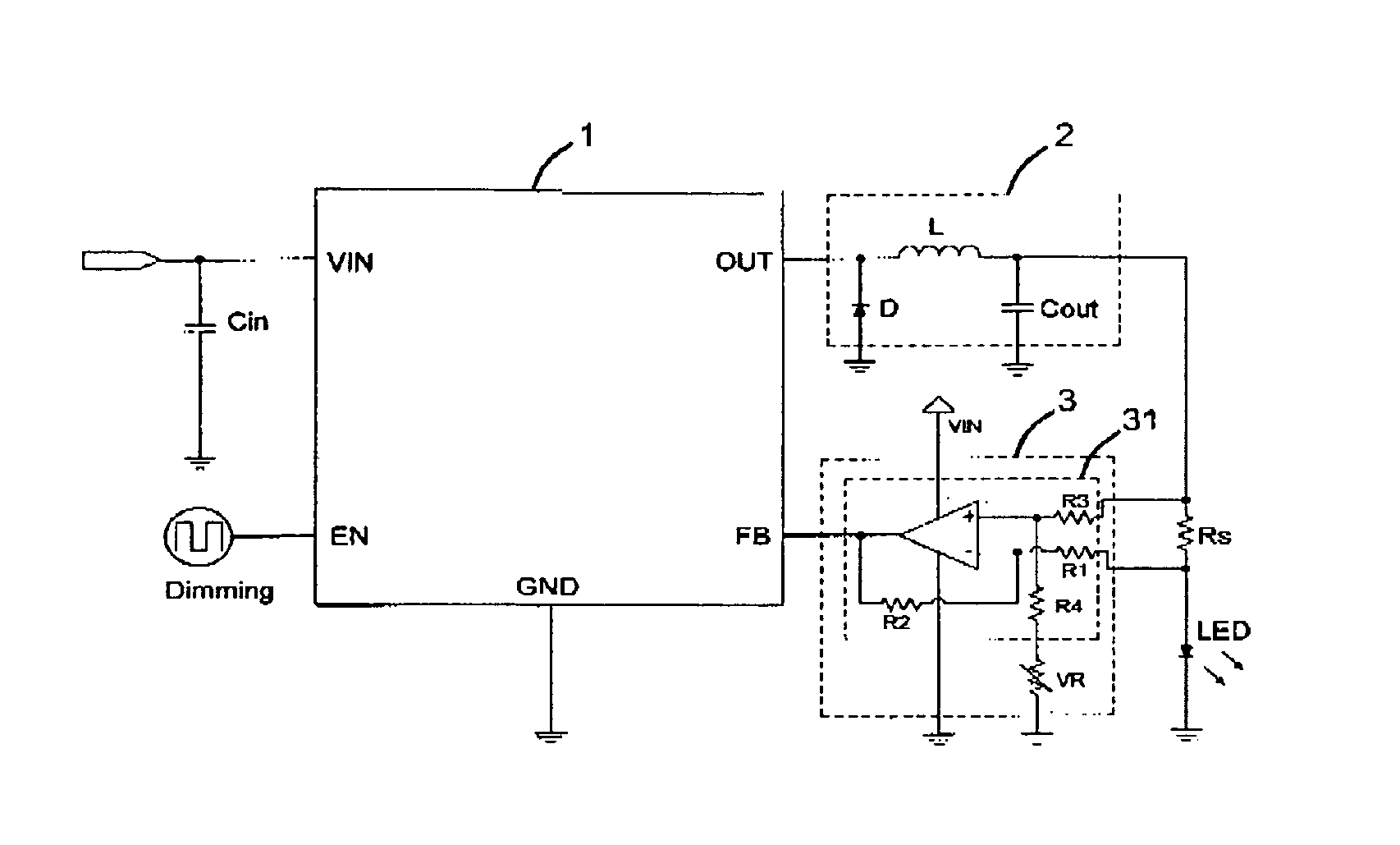 LED driver circuit capable of adjusting output current