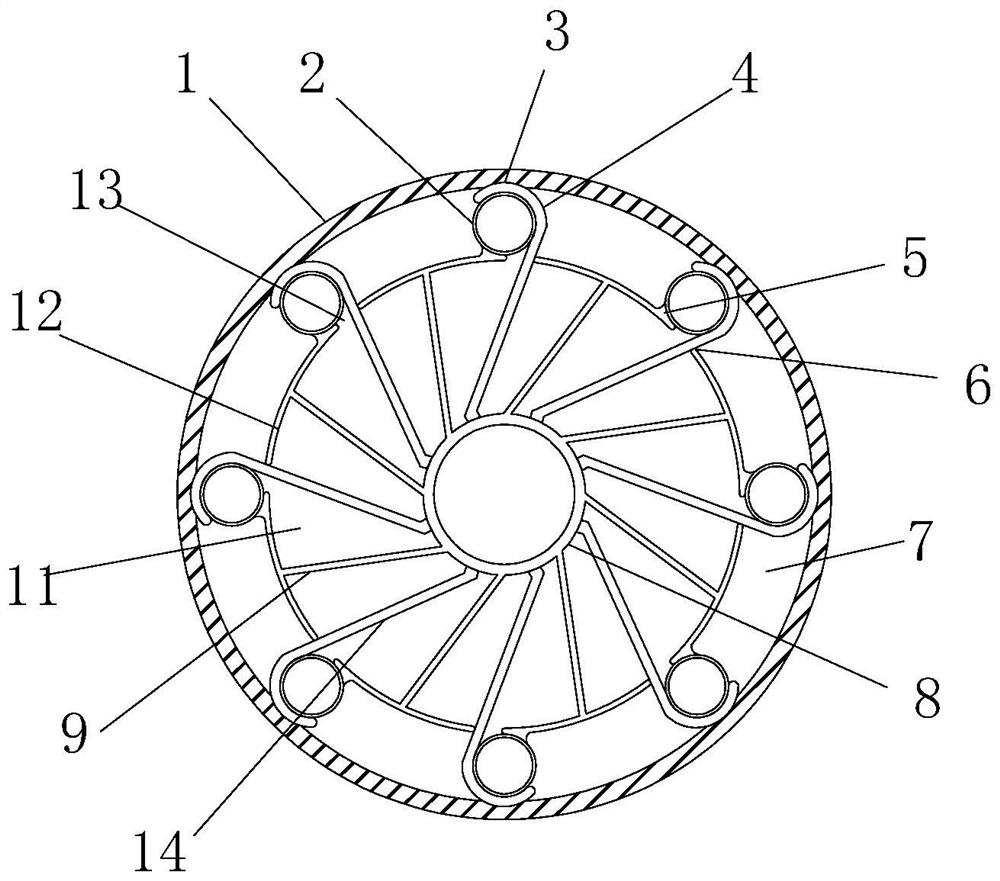 Buried pressure-resistant cable