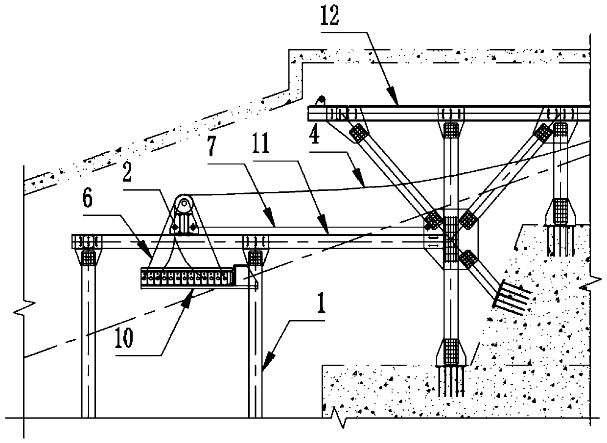 Method for installing composite cable saddle in anchor hole of a mountainous area suspension bridge tunnel s