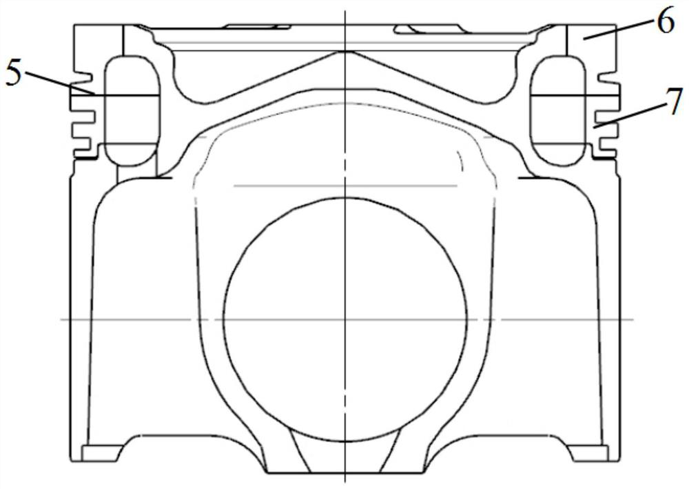 Finite element modeling method for forged steel piston