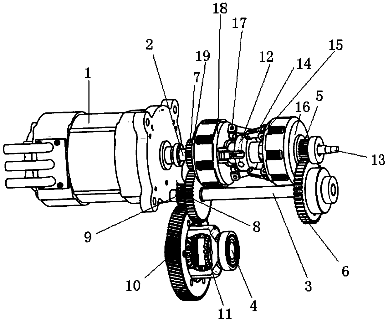 Double clutch gearbox and double clutch speed change method