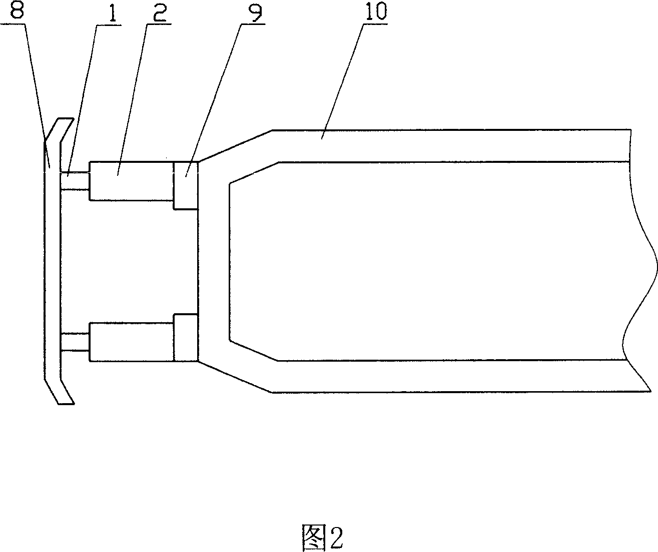 Elastic collision buffer for automobile