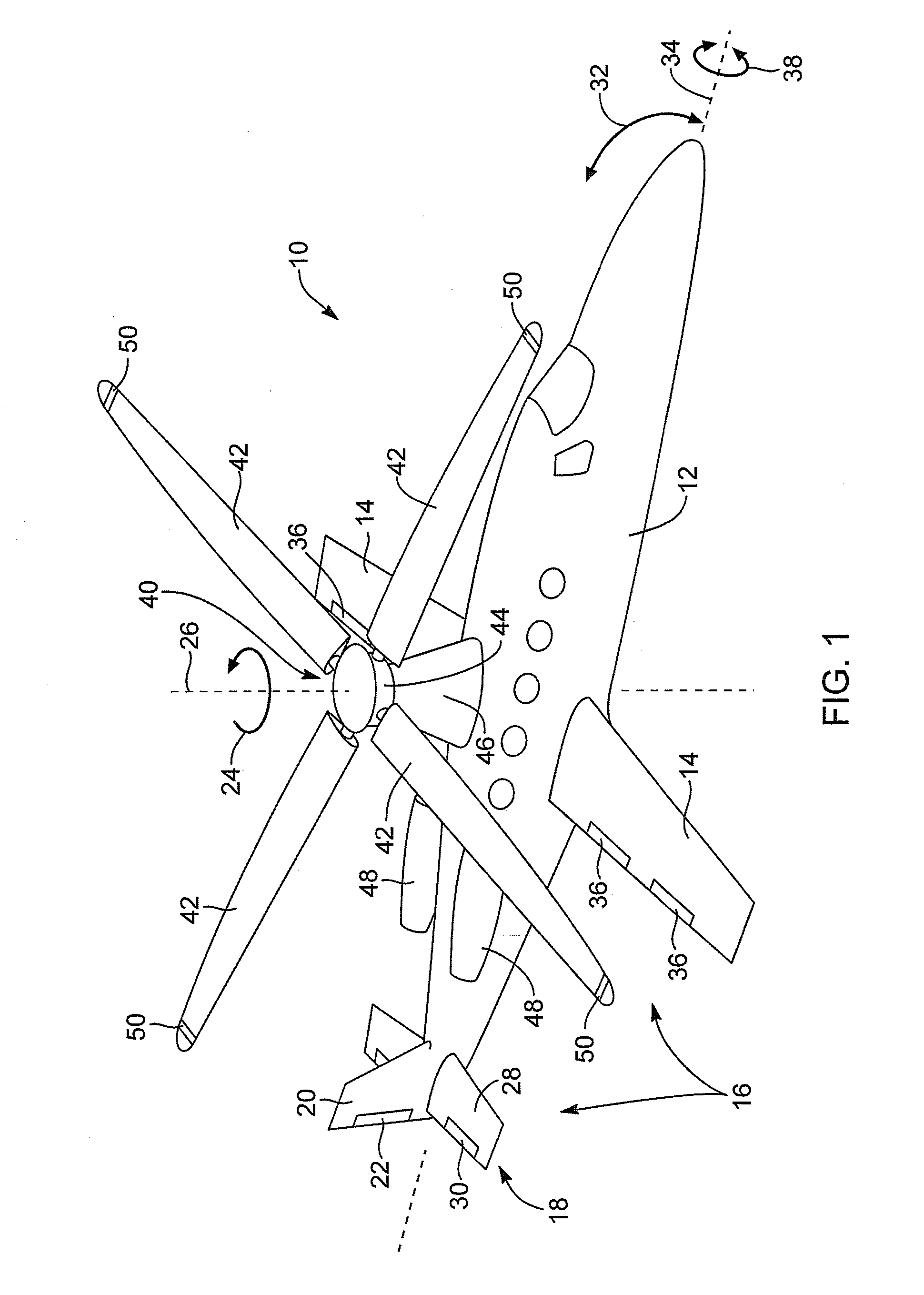 Pre-landing, rotor-spin-up apparatus and method