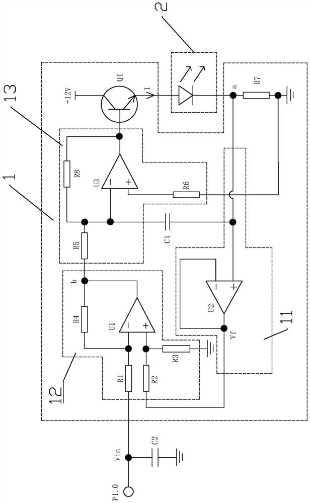 A LED lamp based on controllable constant current source drive technology