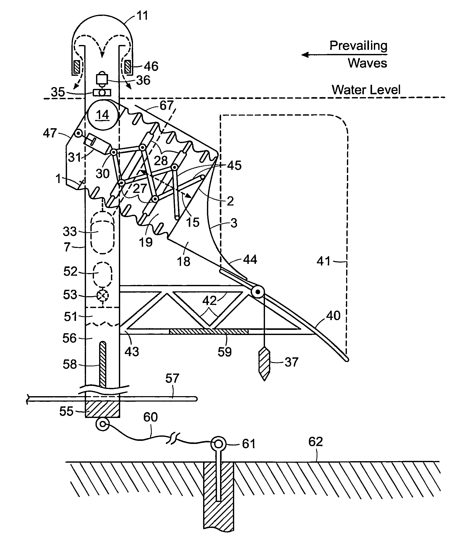 Ocean wave energy converter with multiple capture modes