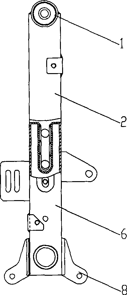 Vehicle automatic correction brake co-axial combined bottom fork