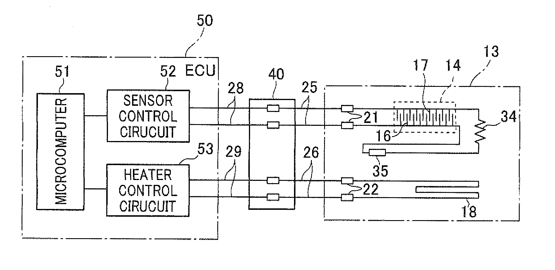 Particulate matter detection sensor and particulate matter detection sensor unit