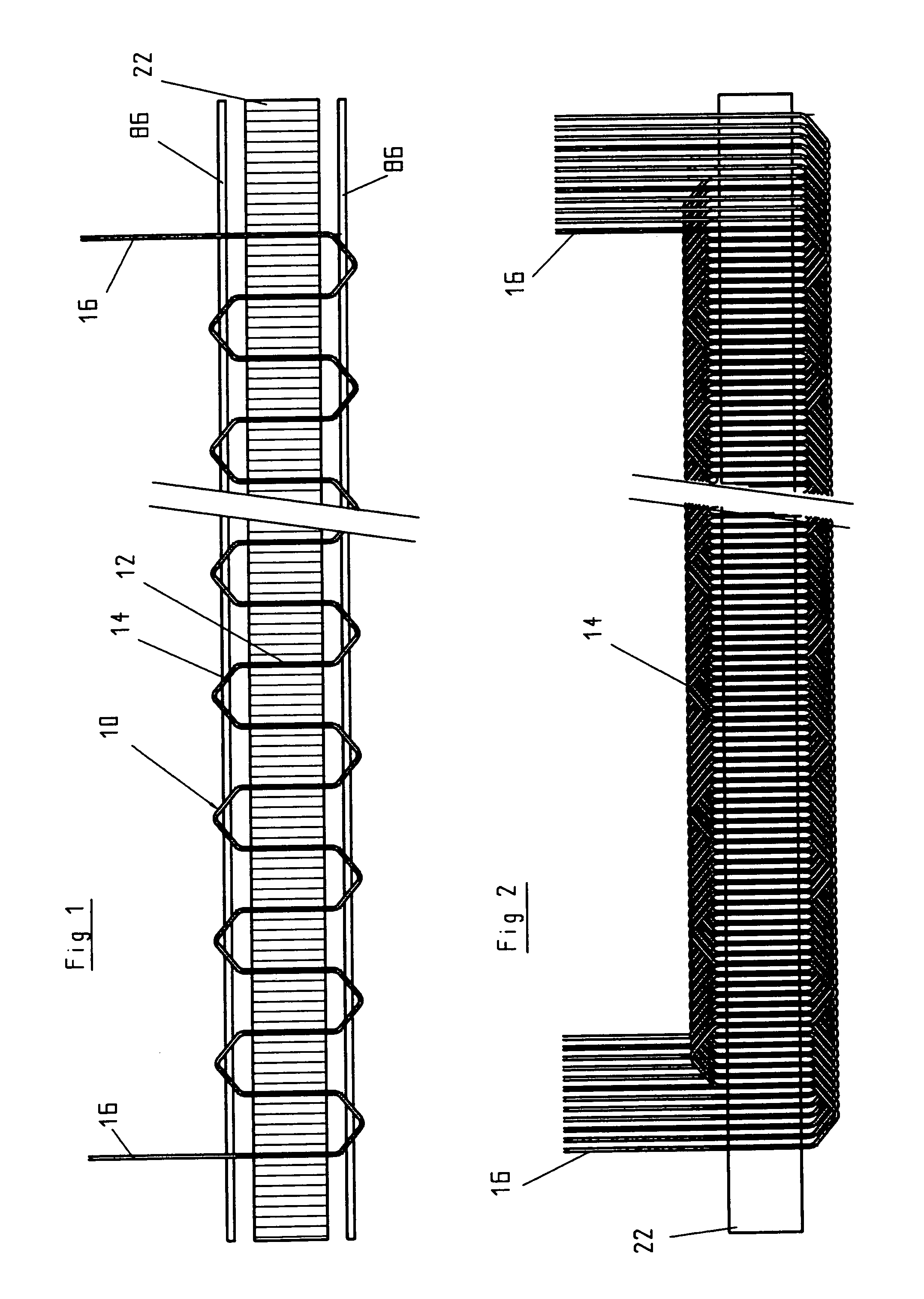 Apparatus for forming wave windings for rotor and stator lamination packets of electrical machines