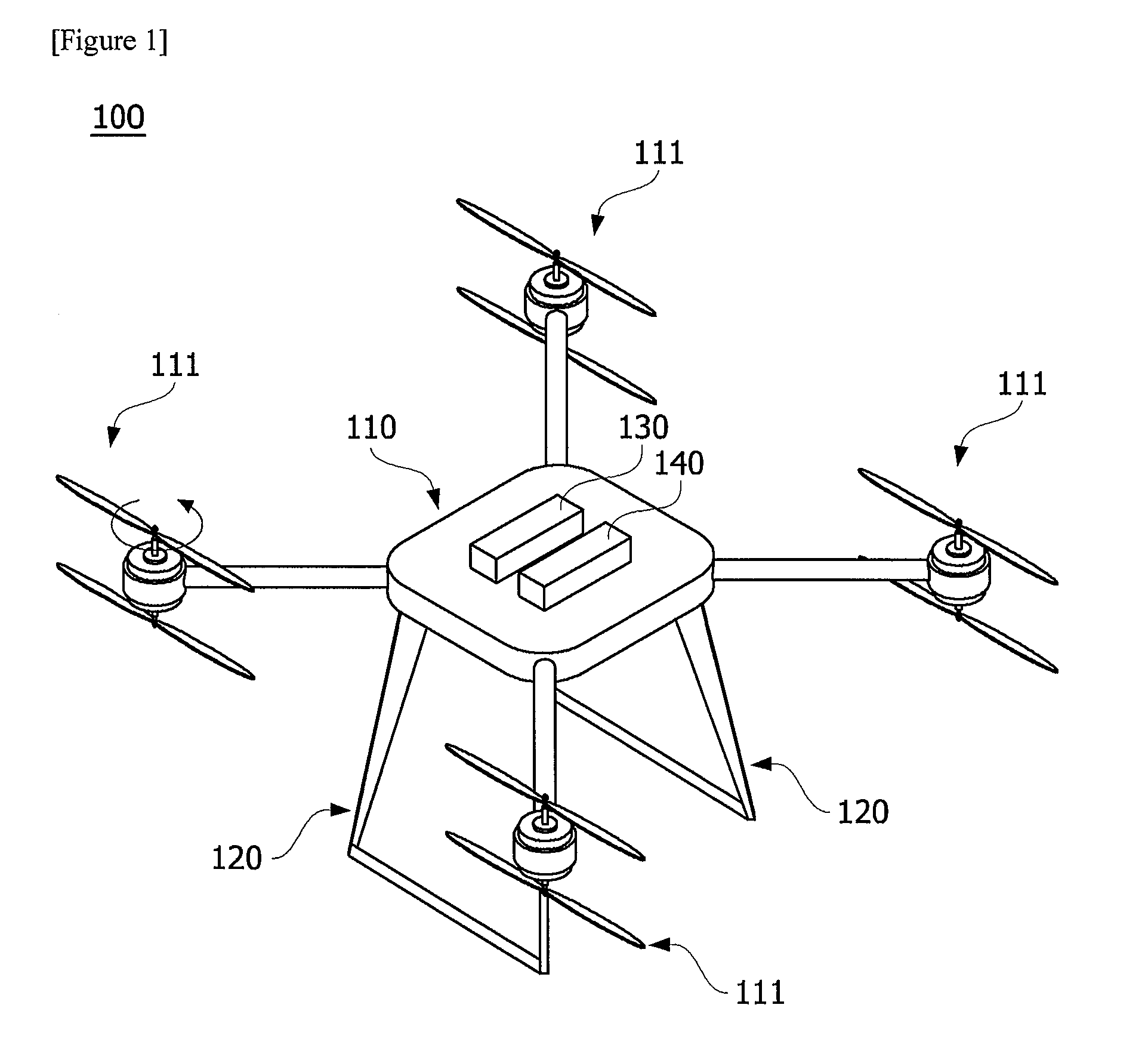 Unmanned aerial vehicle, charging station, and automatic charging system for unmanned aerial vehicle including the same