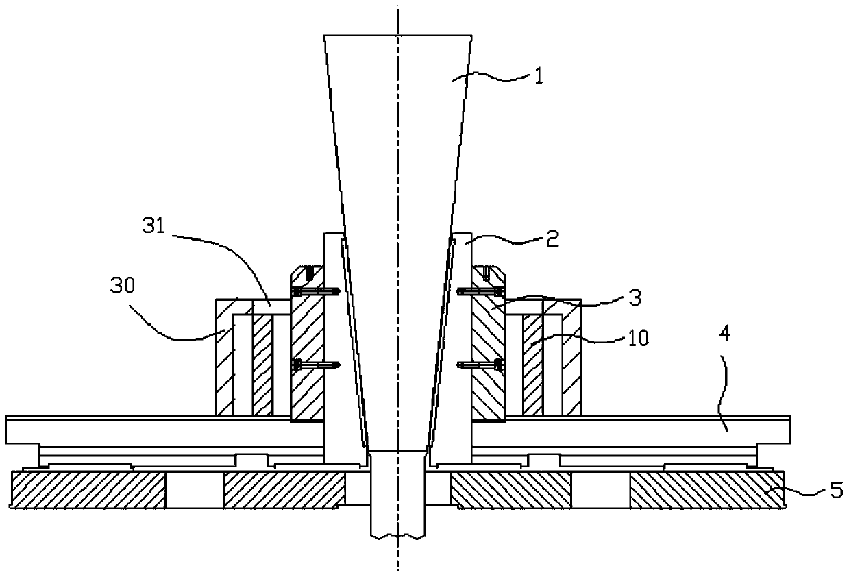 Thermal-bulging forming method of high-temperature alloy rectangular section ring unit