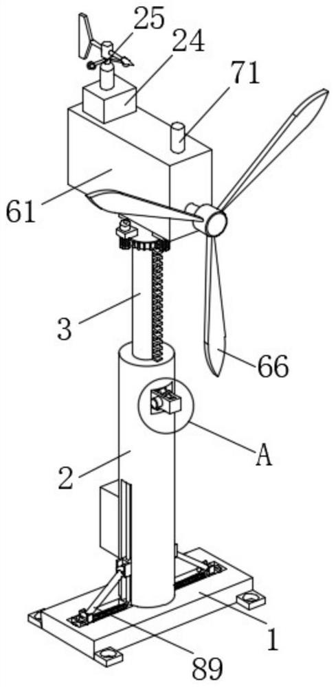 Wind driven generator with automatic protection function