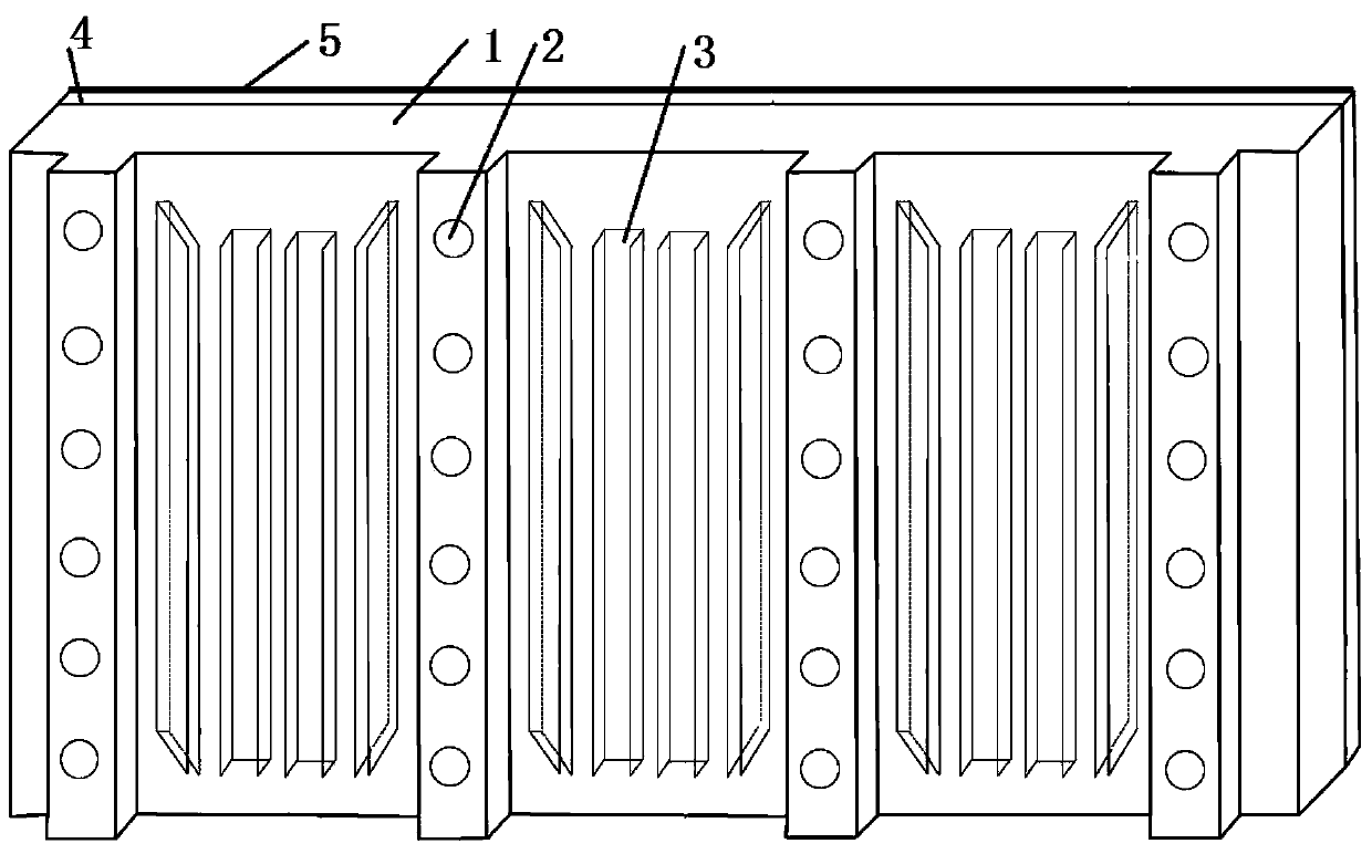 Multi-layer composite copper plate used for slab continuous casting machine crystallizer wide surface and preparing method thereof