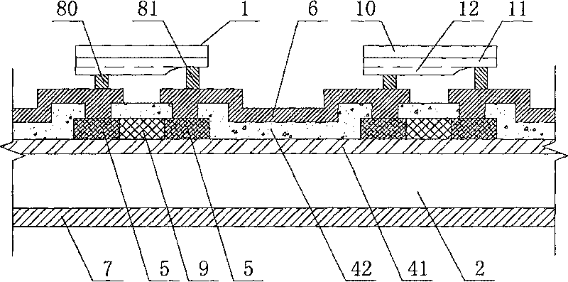 High on-state voltage LED integrated chip with electrostatic protection and manufacturing method thereof
