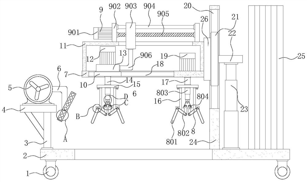 Seedling tray stacking device for vegetable planting