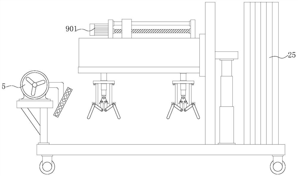 Seedling tray stacking device for vegetable planting