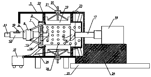 Cylindrical casting surface polishing device