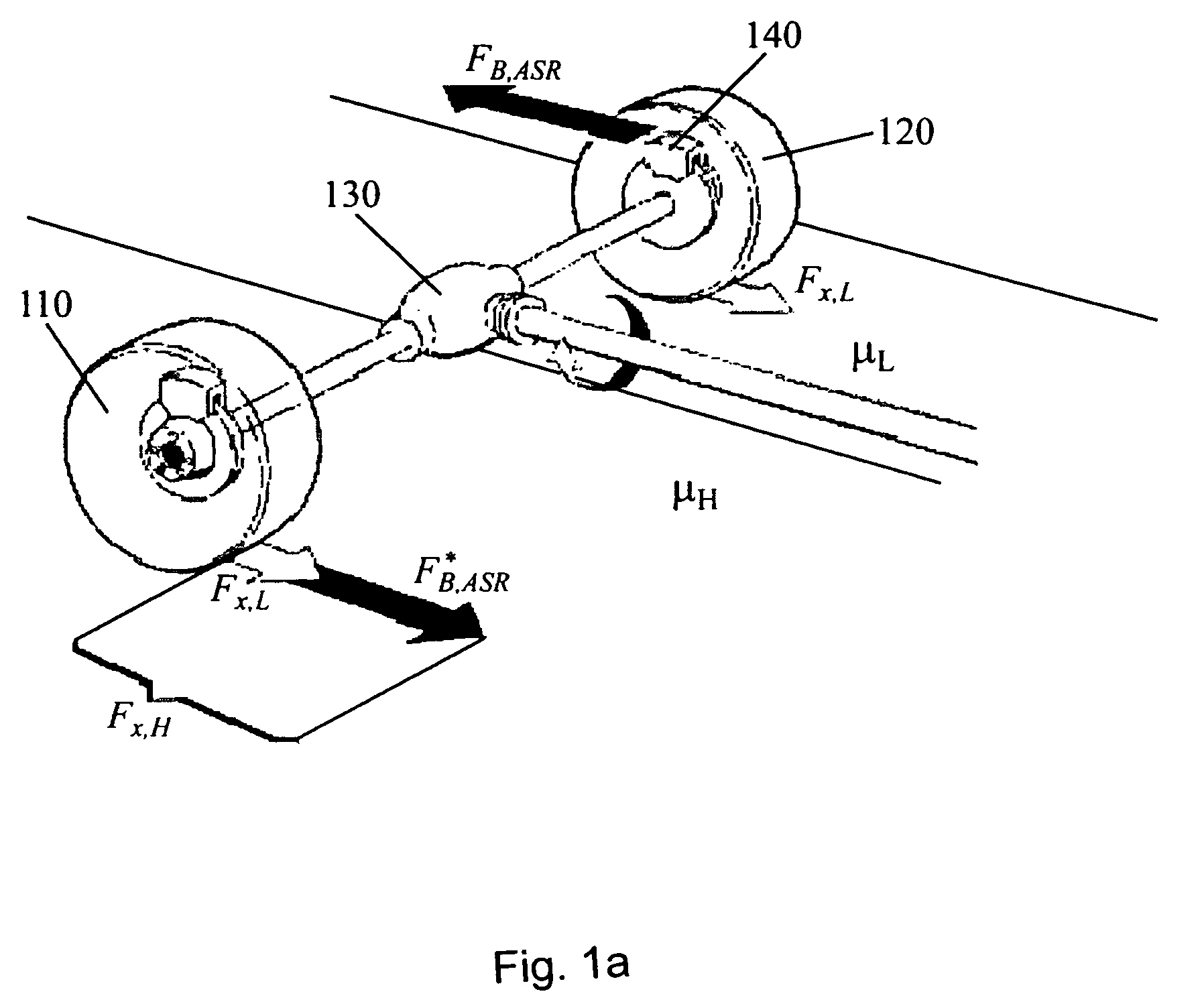 Method for increasing the driving stability of a motor vehicle