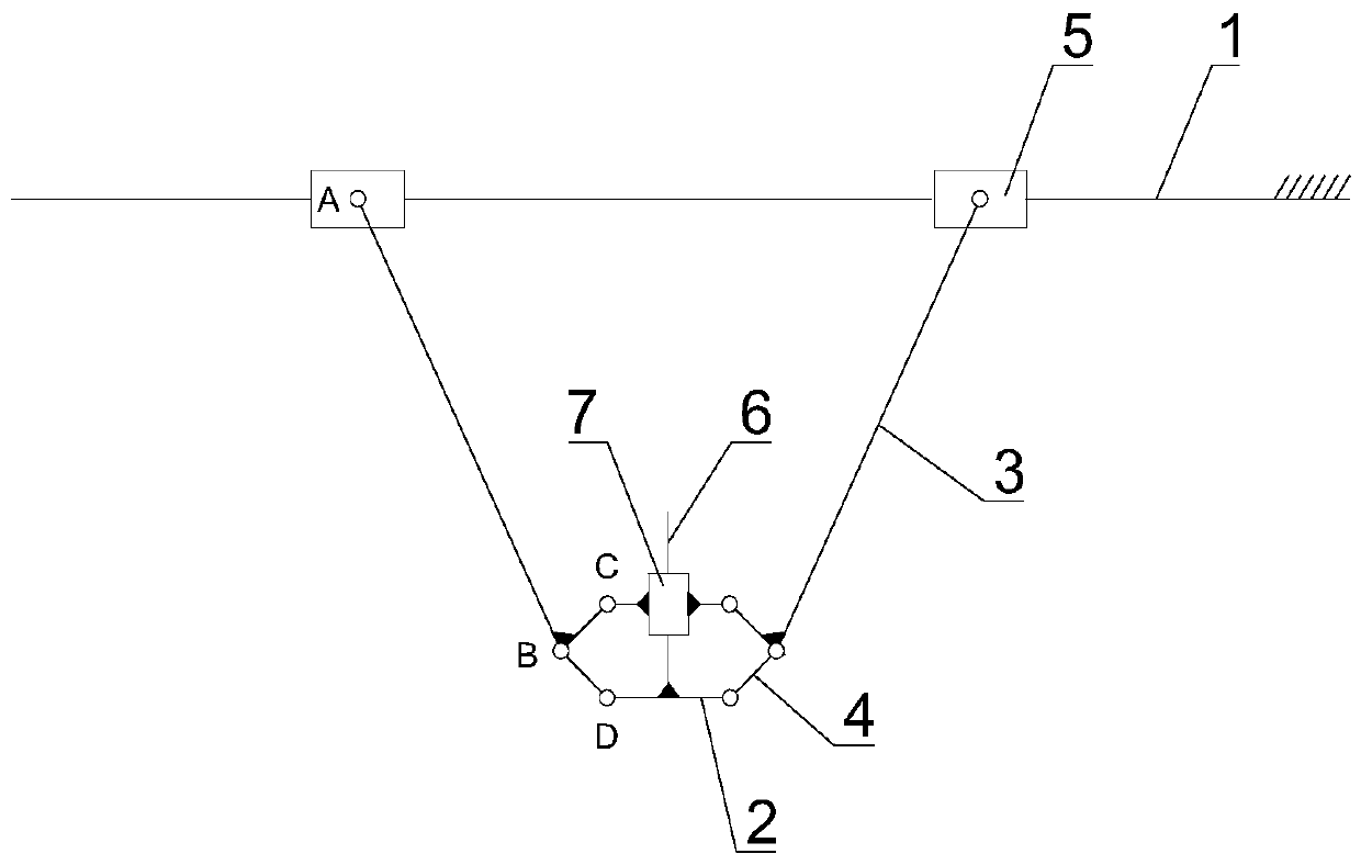 Plane two-freedom-degree parallel mechanism