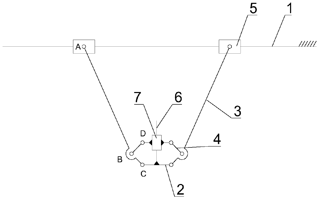 Plane two-freedom-degree parallel mechanism