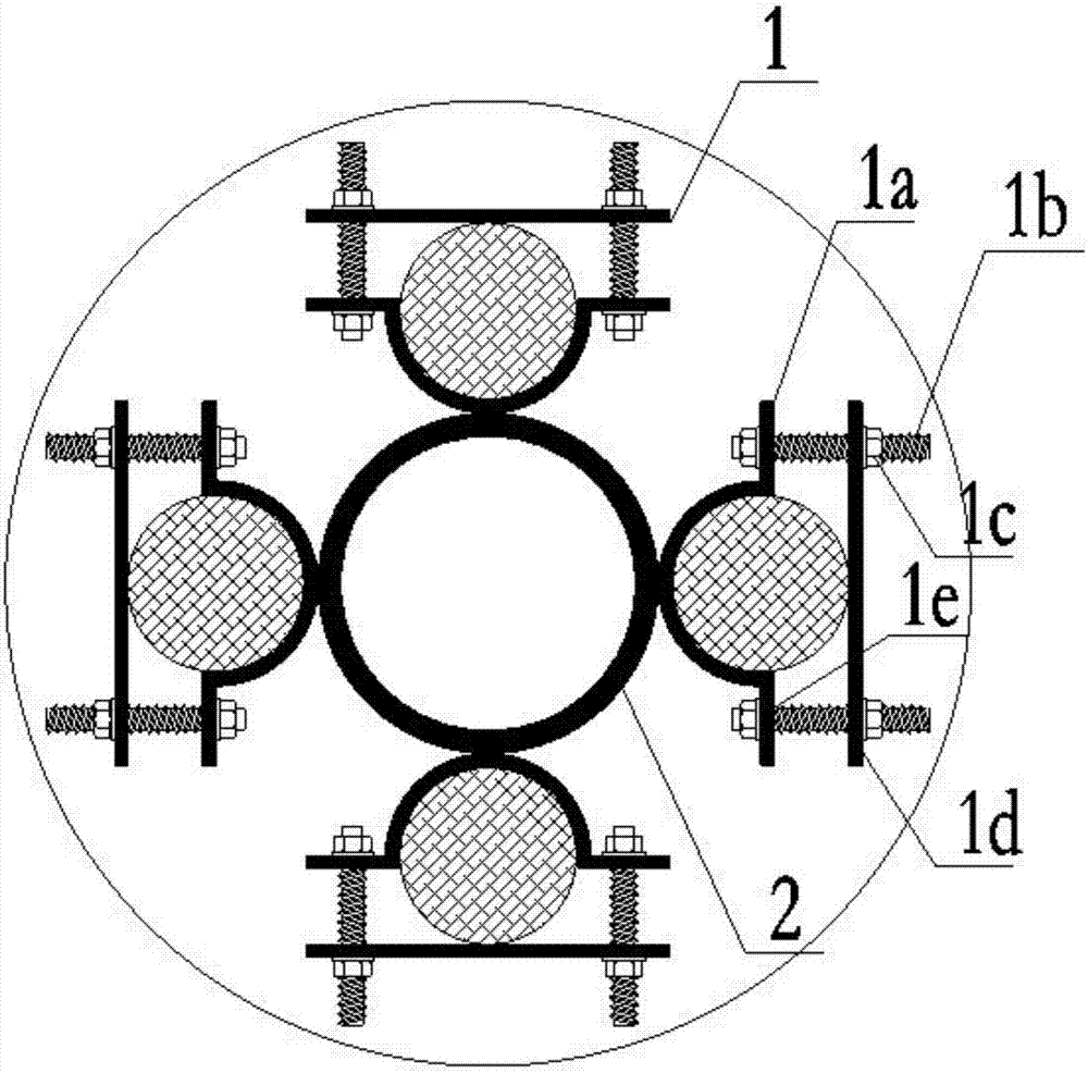 Tool-type U-shaped fixing tool for anti-floating anchor steel bars