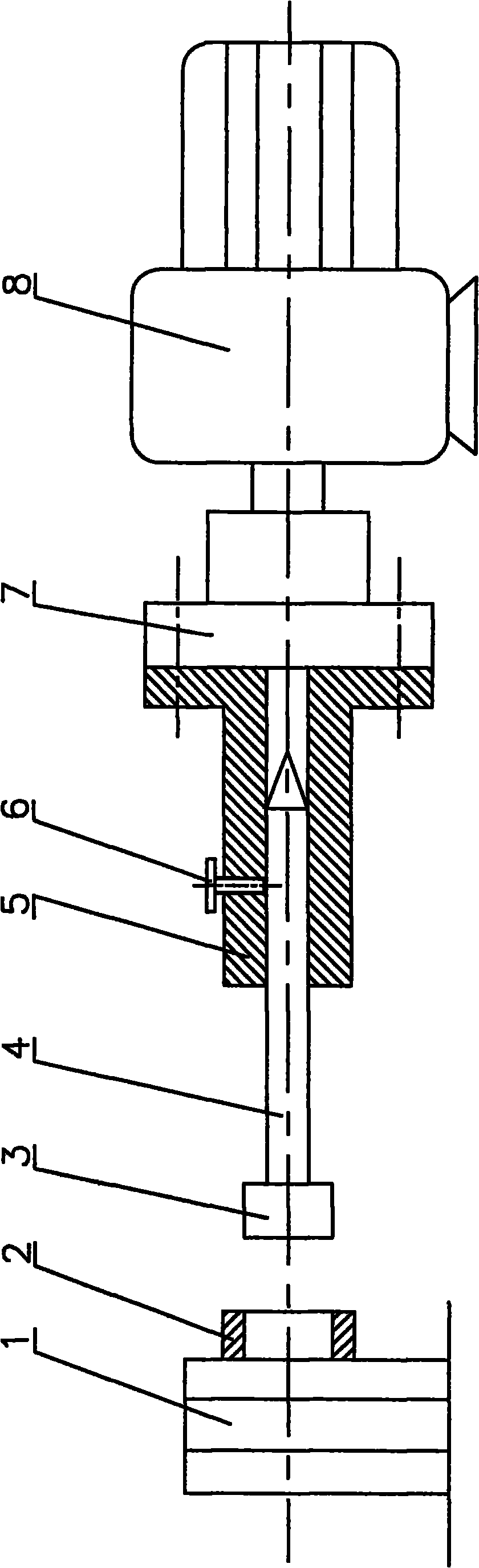 Correcting device of transmission center of metering pump of spinning machine