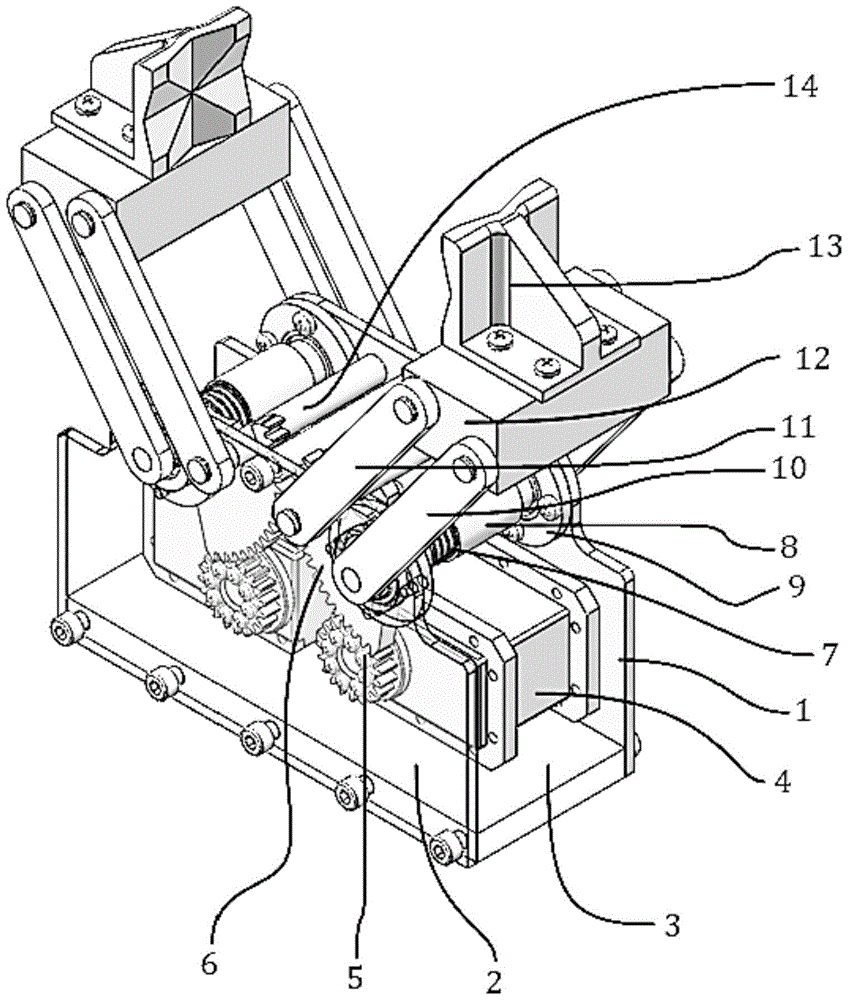 Robot gripper with online controllable clamping force and clamping speed