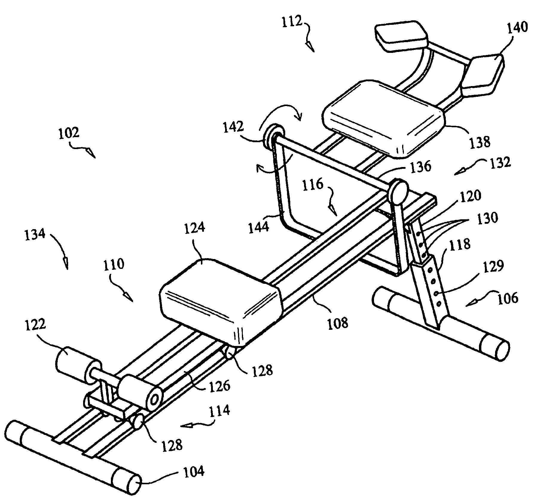 Abdominal exerciser device