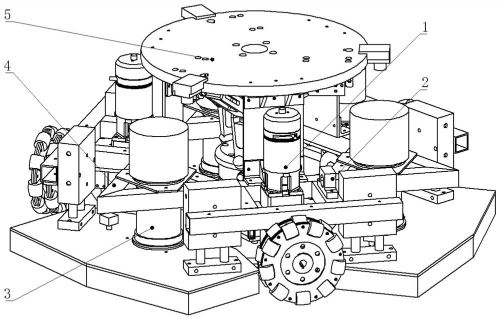 A curved surface mobile adsorption processing robot and its adsorption working method