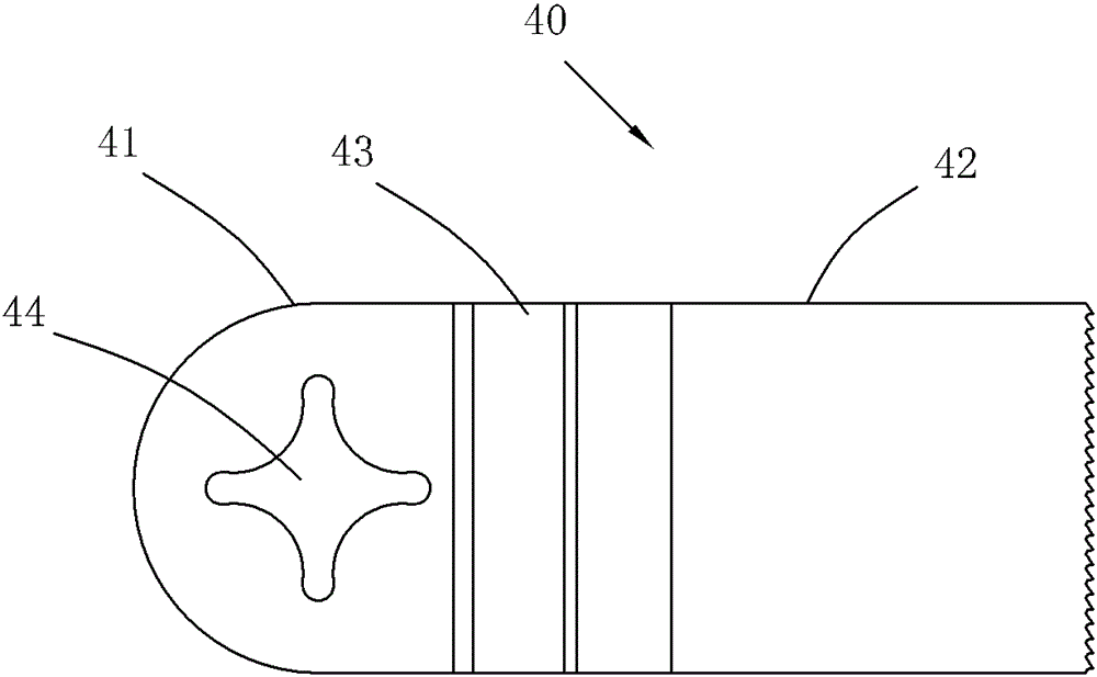 Tool head with power tool and adapter for mounting it