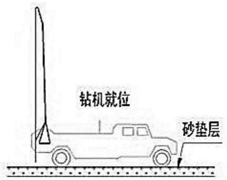 Soil-squeezing hole-forming sand drain construction method